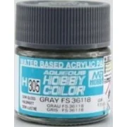Mr Hobby -Gunze Aqueous Hobby Colors (10 ml) Gray FS 36118 - Mr Hob...