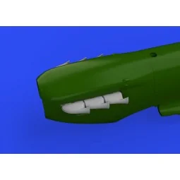 Spitfire Mk.V three-stacks exhausts fishtail 1/48 for EDUARD, 1/48 ...