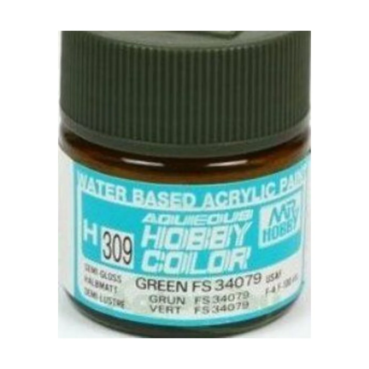 Mr Hobby -Gunze Aqueous Hobby Colors (10 ml) Green FS 34079 - Mr Ho...