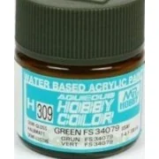 Mr Hobby -Gunze Aqueous Hobby Colors (10 ml) Green FS 34079 - Mr Ho...