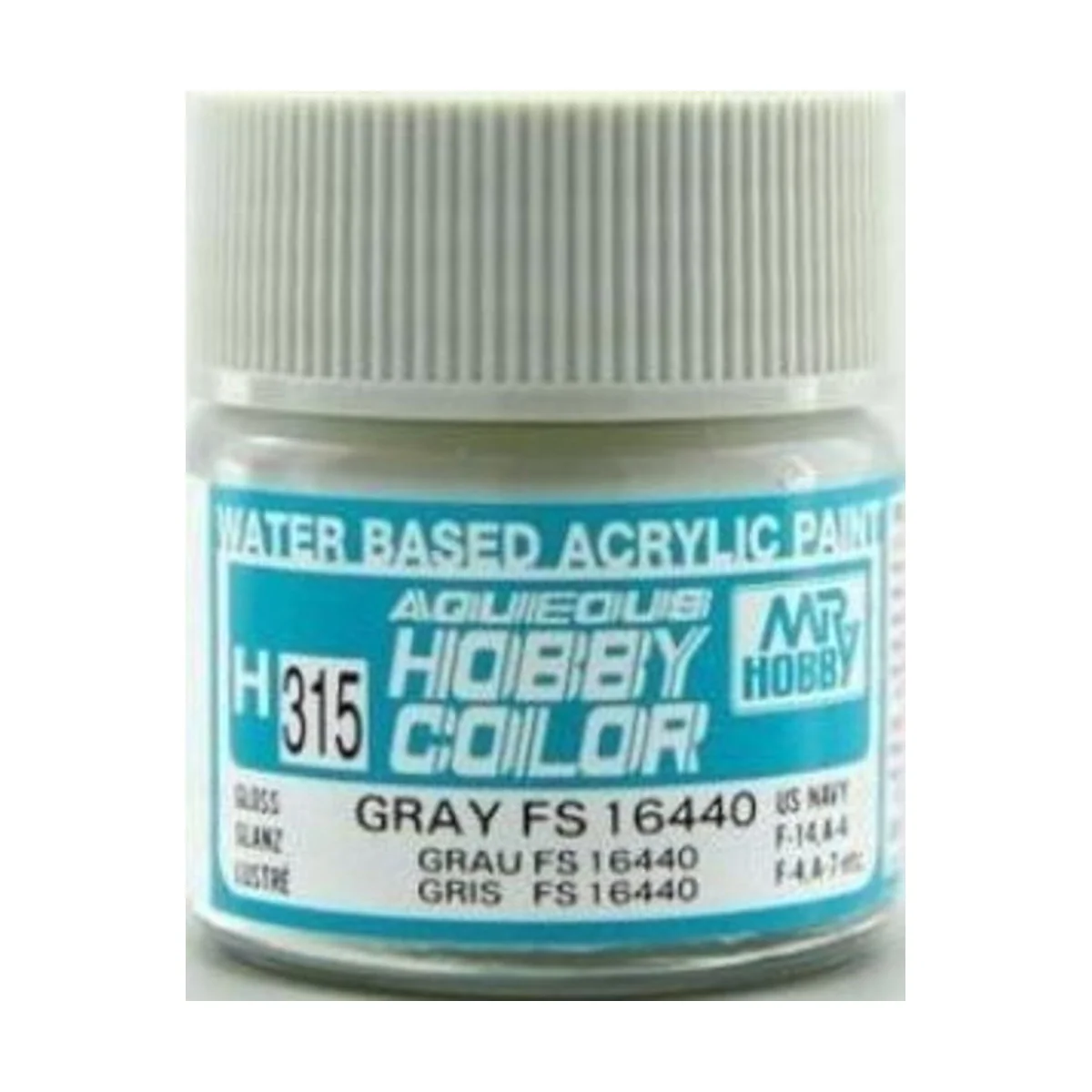 Mr Hobby -Gunze Aqueous Hobby Colors (10 ml) Gray FS 16440 - Mr Hob...