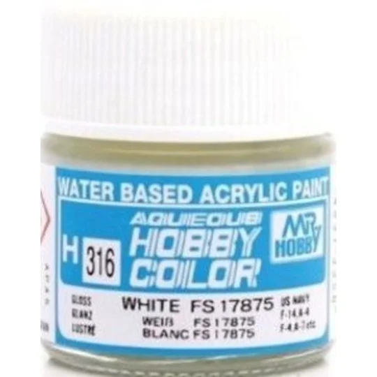 Mr Hobby -Gunze Aqueous Hobby Colors (10 ml) White FS 17875 - Mr Ho...