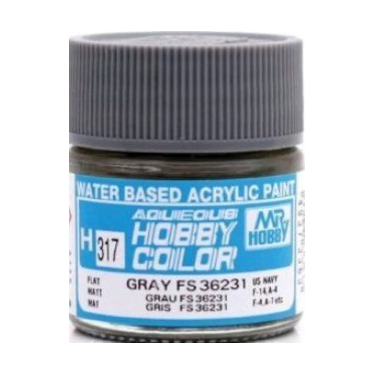 Mr Hobby -Gunze Aqueous Hobby Colors (10 ml) Gray FS 36231 - Mr Hob...