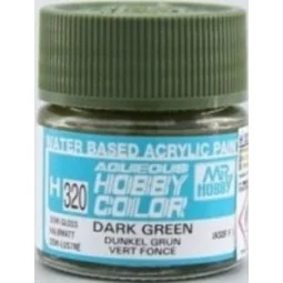 Mr Hobby -Gunze Aqueous Hobby Colors (10 ml) Dark Green - Mr Hobby ...