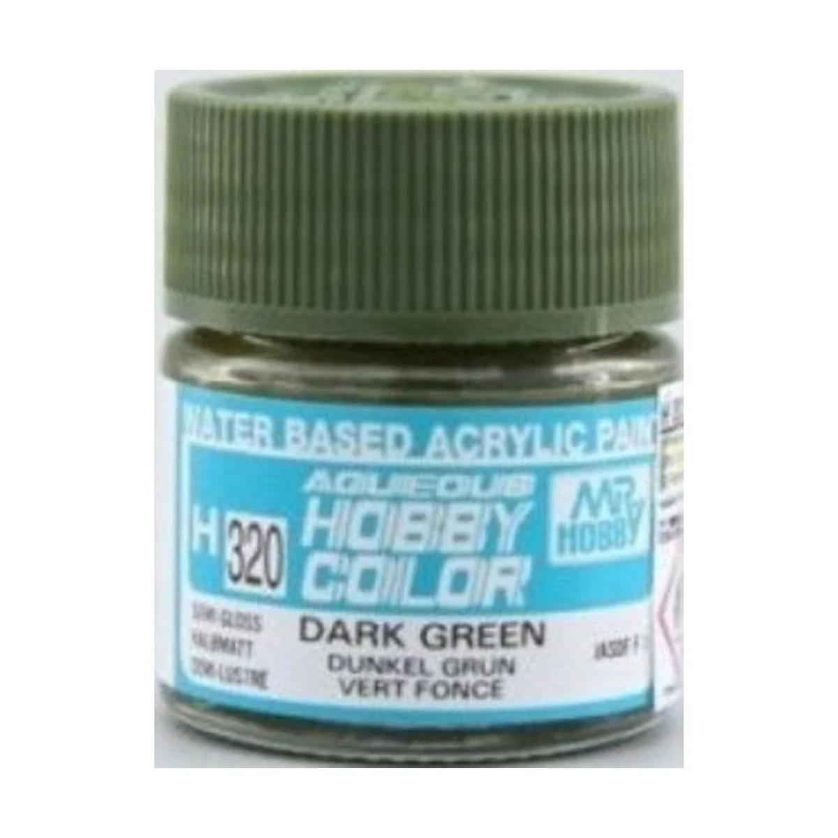 Mr Hobby -Gunze Aqueous Hobby Colors (10 ml) Dark Green - Mr Hobby ...