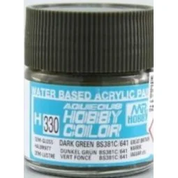 Mr Hobby -Gunze Aqueous Hobby Colors (10 ml) Dark Green BS381C/641 ...