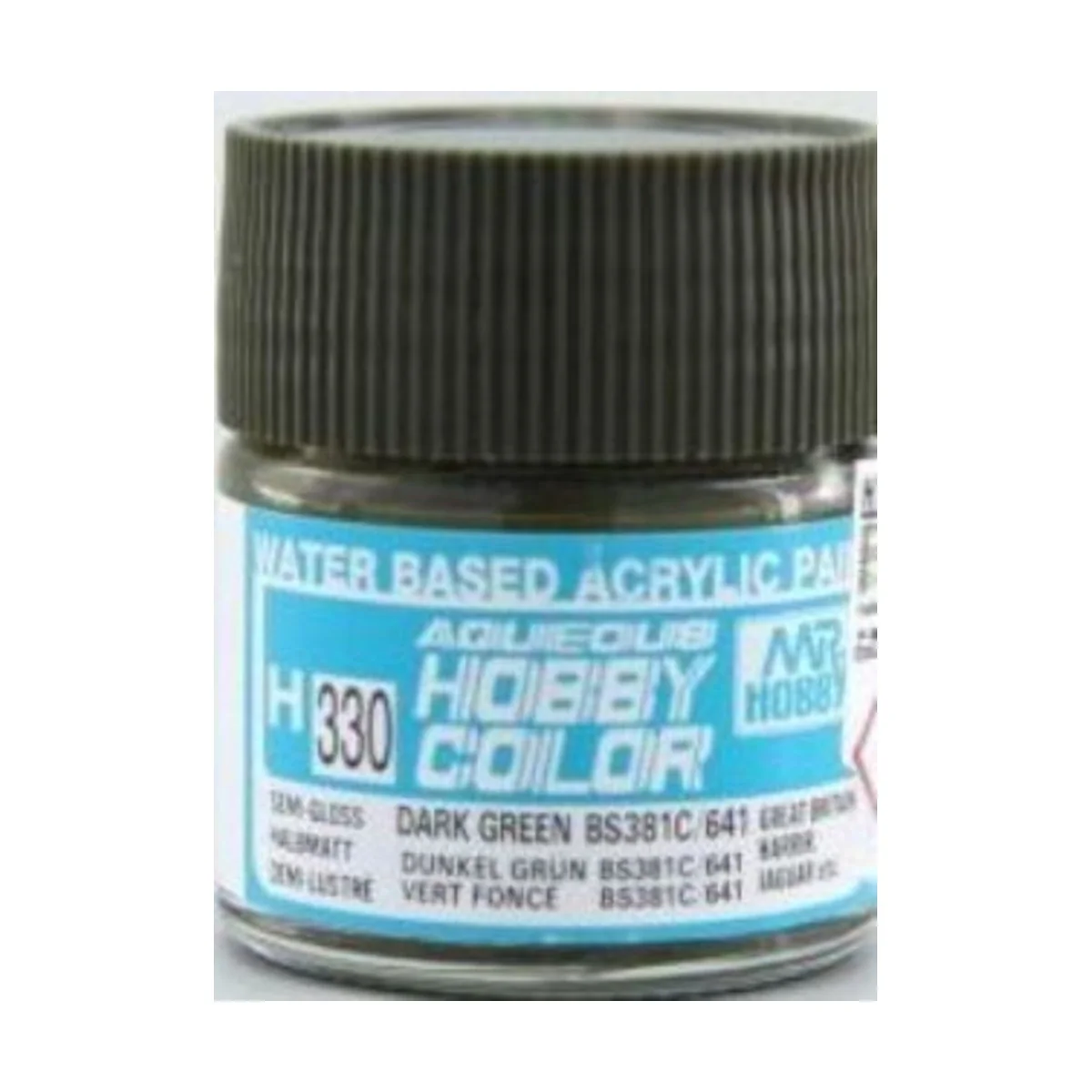 Mr Hobby -Gunze Aqueous Hobby Colors (10 ml) Dark Green BS381C/641 ...