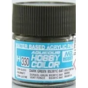 Mr Hobby -Gunze Aqueous Hobby Colors (10 ml) Dark Green BS381C/641 ...
