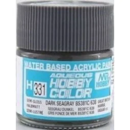 Mr Hobby -Gunze Aqueous Hobby Colors (10 ml) Dark Seagray BS381C/63...