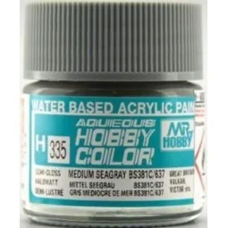 Mr Hobby -Gunze Aqueous Hobby Colors (10 ml) Medium Seagray BS381C/...