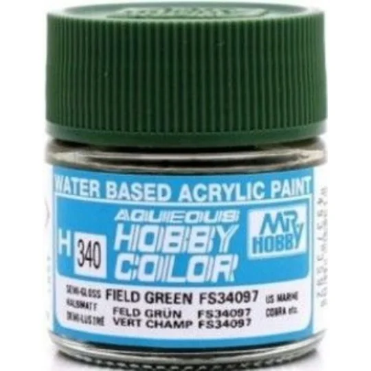 Mr Hobby -Gunze Aqueous Hobby Colors (10 ml) Field Green FS34097 - ...