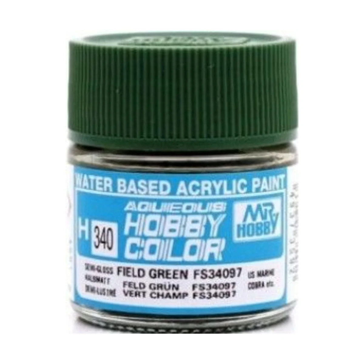 Mr Hobby -Gunze Aqueous Hobby Colors (10 ml) Field Green FS34097 - ...