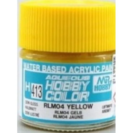 Mr Hobby -Gunze Aqueous Hobby Colors (10 ml) RLM04 Yellow - Mr Hobb...