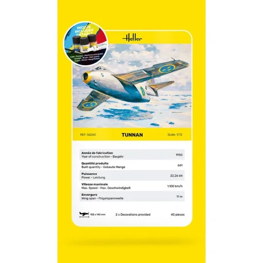 STARTER KIT Tunnan, 1/72 - Heller 56260
