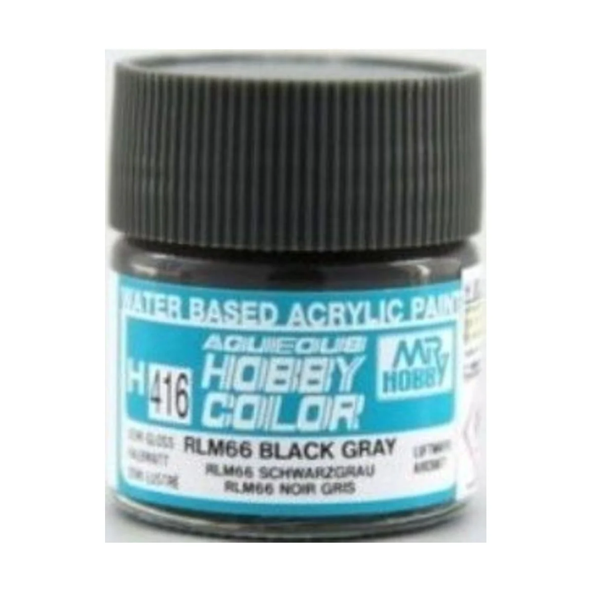 Mr Hobby -Gunze Aqueous Hobby Colors (10 ml) RLM66 Black Gray - Mr ...