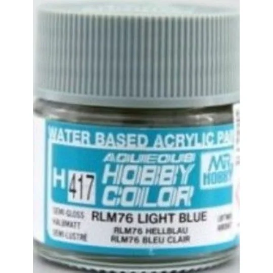 Mr Hobby -Gunze Aqueous Hobby Colors (10 ml) RLM76 Light Blue - Mr ...
