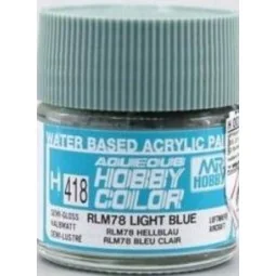 Mr Hobby -Gunze Aqueous Hobby Colors (10 ml) RLM78 Light Blue - Mr ...