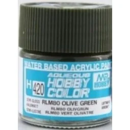 Mr Hobby -Gunze Aqueous Hobby Colors (10 ml) RLM80 Olive Green - Mr...