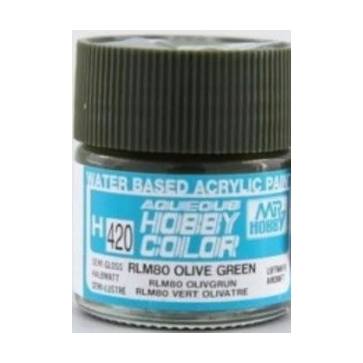 Mr Hobby -Gunze Aqueous Hobby Colors (10 ml) RLM80 Olive Green - Mr...
