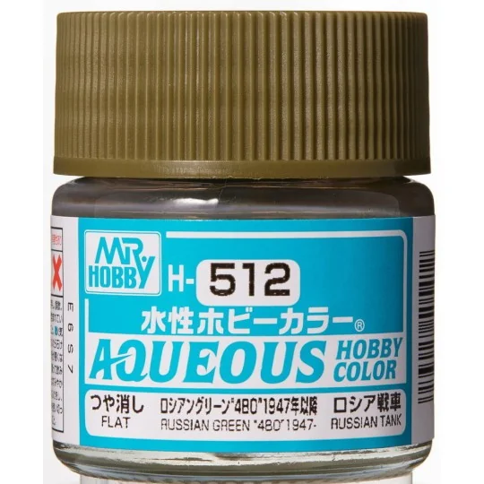 Mr Hobby -Gunze Aqueous Hobby Colors (10 ml) Russian Green "4BO" 19...