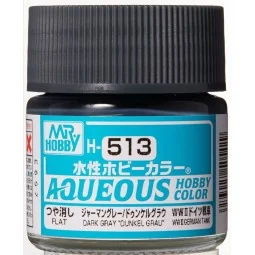 Mr Hobby -Gunze Aqueous Hobby Colors (10 ml) Dark Gray "Dunkelgrau ...