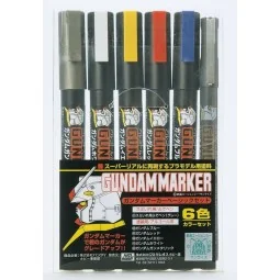 Mr Hobby -Gunze Gundam Marker Basic 6 Color Set - Mr Hobby - Gunze ...