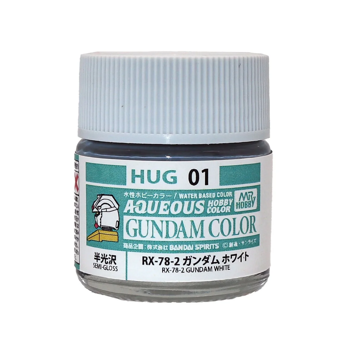 AQUEOUS GUNDAM COLOR (10ml) RX-78-2 GUNDAM WHITE - Mr Hobby - Gunze...