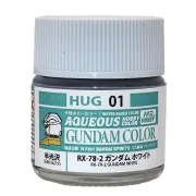 AQUEOUS GUNDAM COLOR (10ml) RX-78-2 GUNDAM WHITE - Mr Hobby - Gunze...