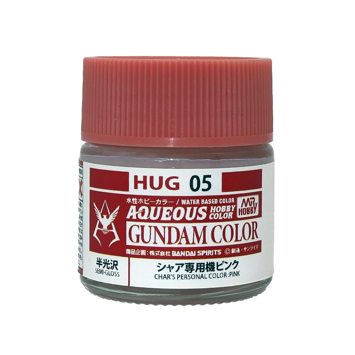 Mr Hobby -Gunze AQUEOUS GUNDAM COLOR (10ml) PINK FOR CHAR AZNABLE -...