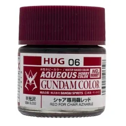 Mr Hobby -Gunze AQUEOUS GUNDAM COLOR (10ml) RED FOR CHAR AZNABLE - ...