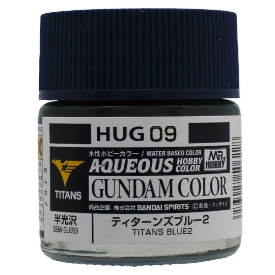 Mr Hobby -Gunze AQUEOUS GUNDAM COLOR (10ml) TITANS BLUE 2 - Mr Hobb...