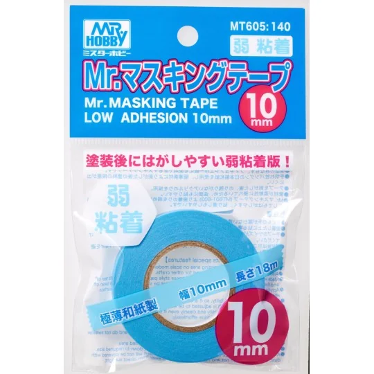 Mr Hobby -Gunze Mr. Masking Tape Low Adhesion (10mm) - Mr Hobby - G...