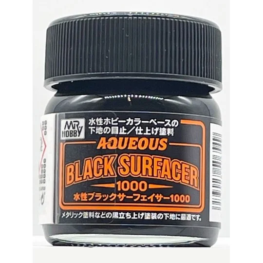 Mr Hobby -Gunze Aqueous Black Surfacer 1000 (Jar Type) - Mr Hobby -...