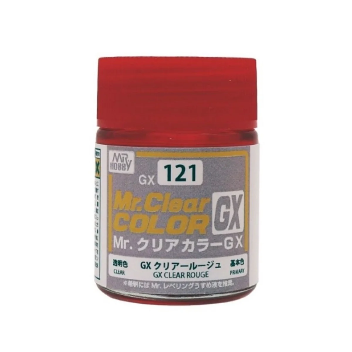 Mr. Color GX Clear Rouge (18 ml) - Mr Hobby - Gunze GX-121