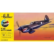 STARTER KIT P-40 Kitty Hawk, 1/72 - Heller 56266 STARTER KIT P-40 Kitty Hawk, 1/72 - Heller 56266