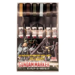 Mr Hobby -Gunze Gundam Marker MSV Set - Mr Hobby - Gunze GMS-127