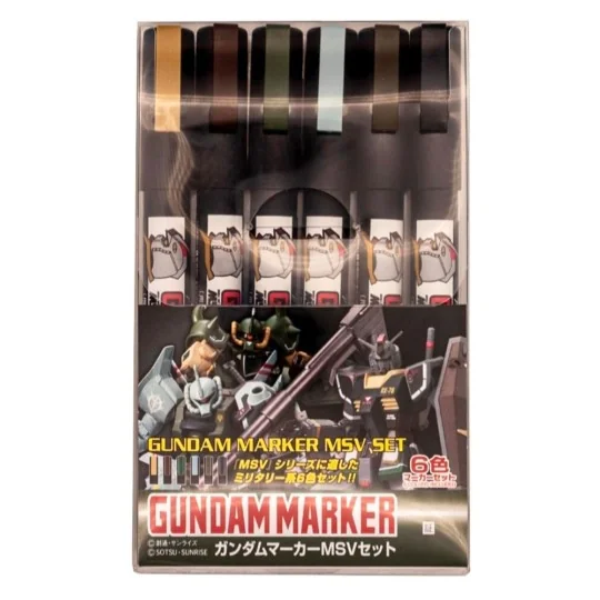 Mr Hobby -Gunze Gundam Marker MSV Set - Mr Hobby - Gunze GMS-127