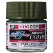 Mr Hobby -Gunze AQUEOUS GUNDAM COLOR (10ml) BLAST IMPULSE GREEN - M...