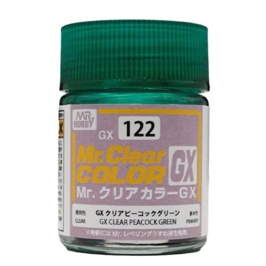 Mr Hobby -Gunze Mr. Color GX Clear Peacock Green (18 ml) - Mr Hobby...