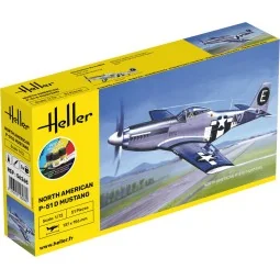STARTER KIT P-51 Mustang, 1/72 - Heller 56268