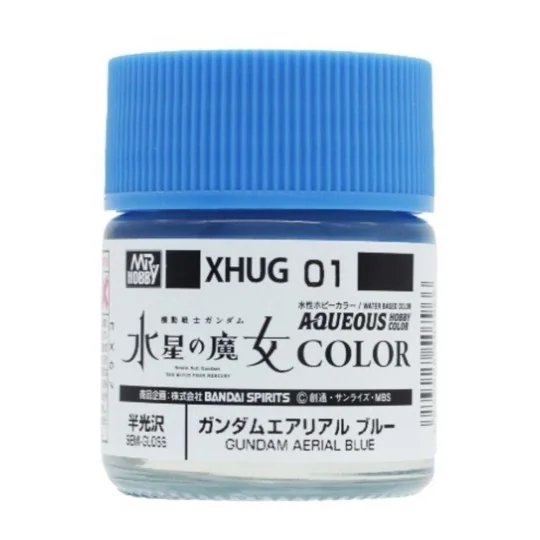 Mr Hobby -Gunze AQUEOUS GUNDAM COLOR (10ml) GUNDAM AERIAL BLUE - Mr... Mr Hobby -Gunze AQUEOUS GUNDAM COLOR (10ml) GUNDAM AERIAL BLUE - Mr...