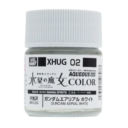 Mr Hobby -Gunze AQUEOUS GUNDAM COLOR (10ml) GUNDAM AERIAL WHITE - M...