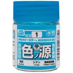 Mr Hobby -Gunze Aqueous Hobby Colors (18 ml) Primary Color Pigment ...