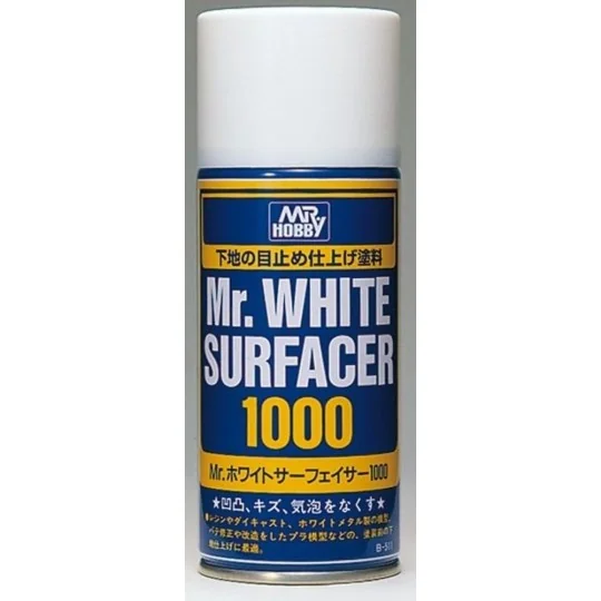 Mr Hobby -Gunze Mr. White Surfacer 1000 Spray (170 ml) - Mr Hobby -...