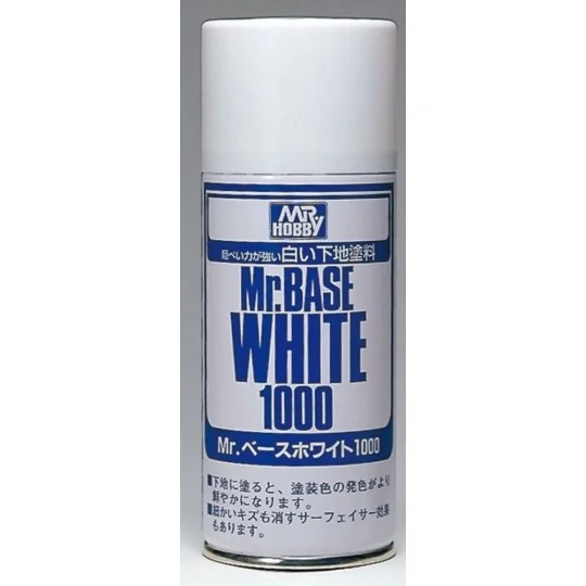 Mr Hobby -Gunze Mr. Base White 1000 Spray (180 ml) - Mr Hobby - Gun...