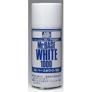 Mr Hobby -Gunze Mr. Base White 1000 Spray (180 ml) - Mr Hobby - Gun...