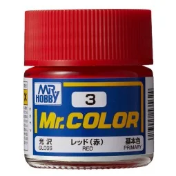 Mr Hobby -Gunze Mr. Color (10 ml) Red - Mr Hobby - Gunze C-003