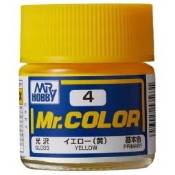 Mr Hobby -Gunze Mr. Color (10 ml) Yellow - Mr Hobby - Gunze C-004