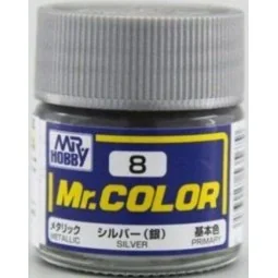 Mr Hobby -Gunze Mr. Color (10 ml) Silver - Mr Hobby - Gunze C-008