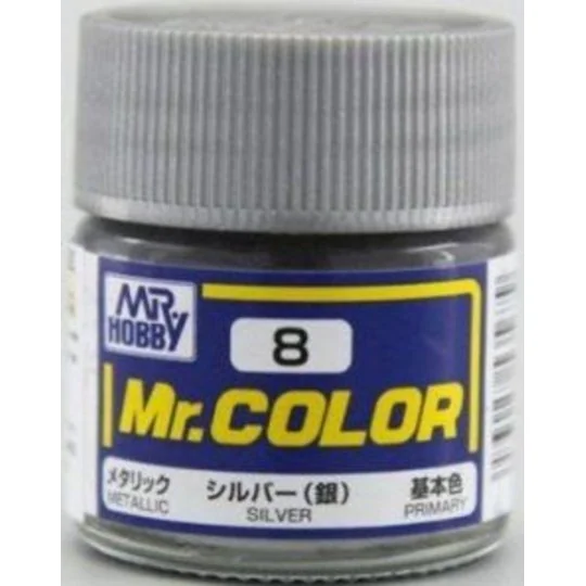 Mr Hobby -Gunze Mr. Color (10 ml) Silver - Mr Hobby - Gunze C-008